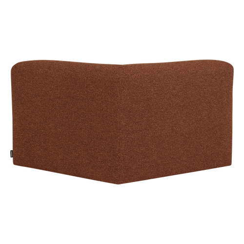 WOOOD hoekelement recht Mojo Base - Bouclé - Roestbruin Melange - 74x105x105