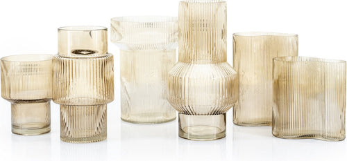 FurniLux Riba 1 vaas - Grey - 15x15x19.5 cm - vtwonen shop