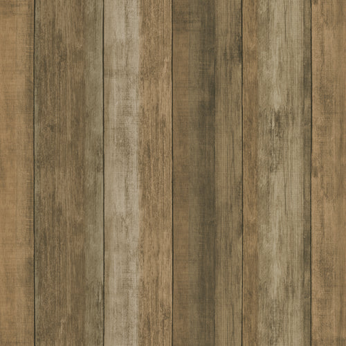 Sanders & Sanders behang houtlook bruin - 53 cm x 10 m - 640052
