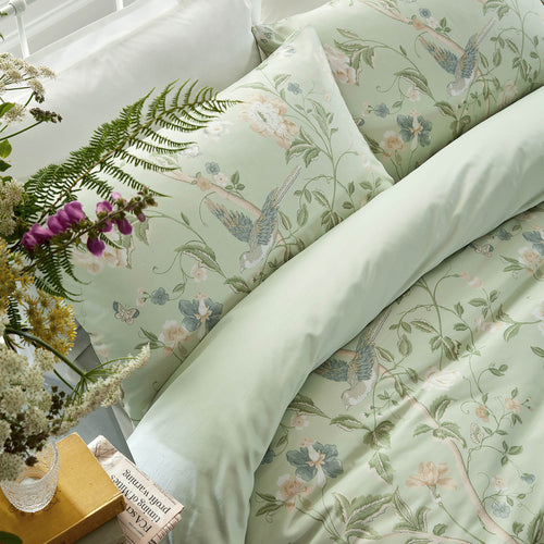 Laura Ashley Dekbedovertrek incl. 2 kussenslopen Summer Palace Eau de Nil 230cm x 220cm - vtwonen shop