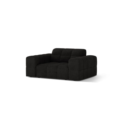 Cosmopolitan Design - Fauteuil Chicago chenille antraciet - 102x132x78cm