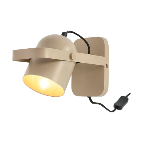 Villa Collection Nesvik Kantelbare Metalen Wandlamp Beige - vtwonen shop