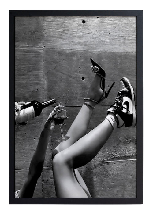 Zwarte lijst met kader 40x30 Wijn - vtwonen shop