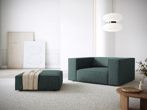 Cosmopolitan Design Fauteuil Arendal chenille, olie - 102x124x70cm