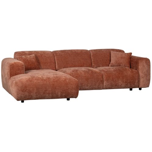 WOOOD chaise longue bank links Cloud - Chenille - Terra - 80x280x165 - vtwonen shop