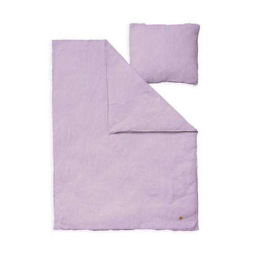 Petite Amélie Kinderbeddengoed LILA 2 dlg - biologisch katoen - paars