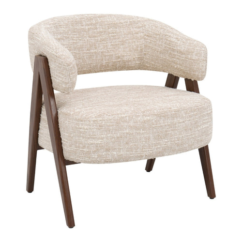 DÉJA Living Fauteuil Fly - Beige/Walnoot - 67x64x72cm