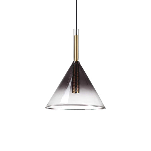 Ideal Lux EMPIRE Dome Cone Hangende Plafondlamp Zwart