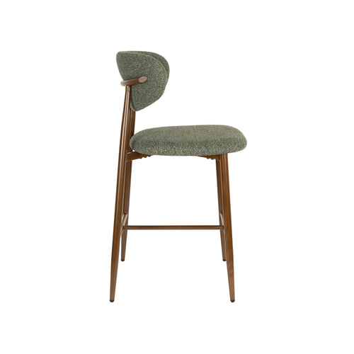 Housecraft Living Noor Barkrukken Rugleuning 66 cm Groen - Set van 2