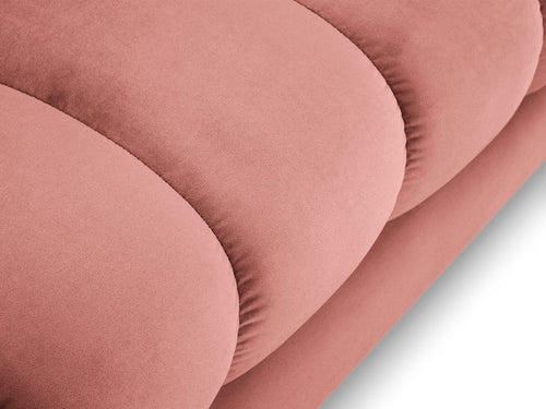 Cosmopolitan Design rechter chaise longue Bali flueel, roze - 185x102x75cm