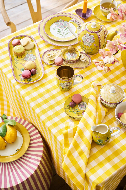 Pip Studio - Petit Fours - Lily & Lotus - Geel - 12 cm - Set van 6