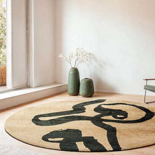 Ecorugs vloerkleed Garden Spirit - groen - 140x140cm