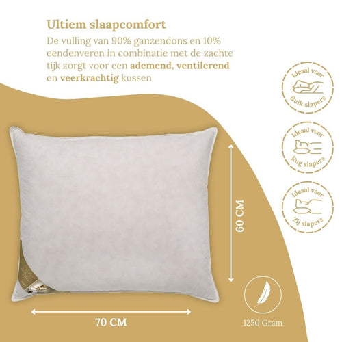Ten Cate hoofdkussen - 3-kamer ganzendons - 60x70 - vtwonen shop