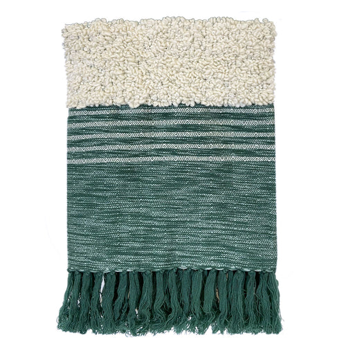 Malagoon plaid Tribal - groen melee - 125x150cm