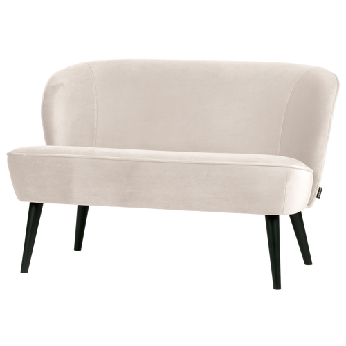 WOOOD bankje Sara - Velvet - Off White - 73x110x72
