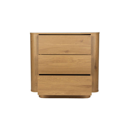 Housecraft Living Almira Ladekast Hout/ Marmerlook Naturel