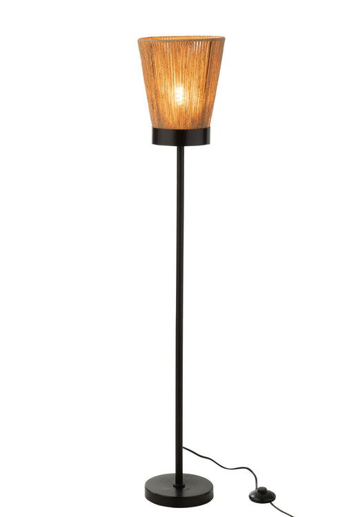 J-Line vloerlamp Luna - jute - beige - large