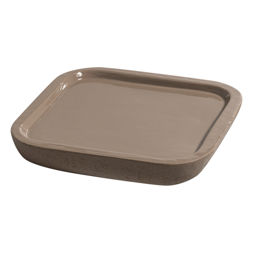 WOOOD dienblad Ikai - Metaal Hoogglans - Zand - 31x31x31