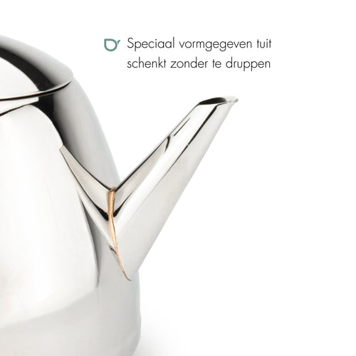 Bredemeijer - Theepot Duet Classic 1,2L zwart beslag