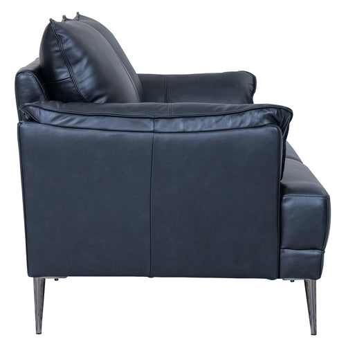 Furnhouse 2-zitsbank Soul - Zwart - Leer - 90x160x88