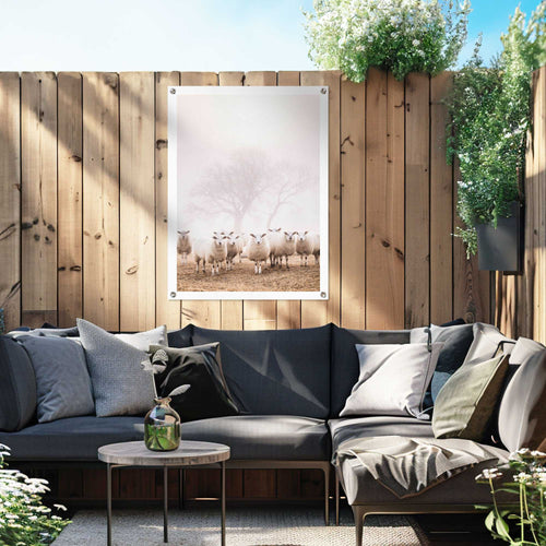 Reinders tuinposter Schaap in de mist - 80x60cm