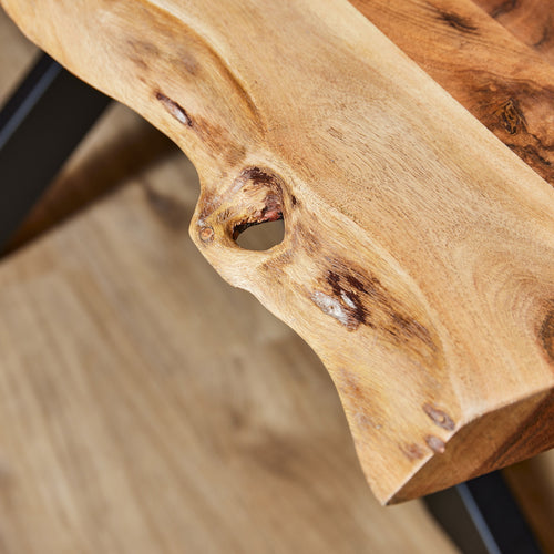 StarFurn Eettafel Live Edge - Rechthoek Naturel Hout - 300x100x76cm