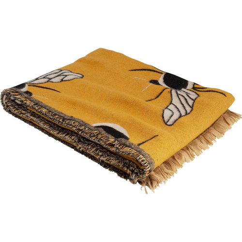 Kare Design Dekken geel bijen 170x130cm