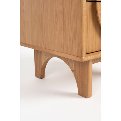 Zuiver Groove Bijzettafel/ Nachtkastje Eikenhout - Beige