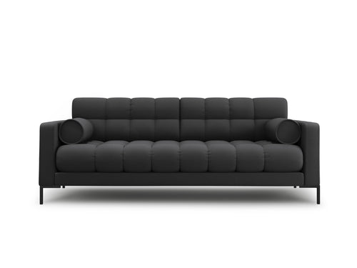 Cosmopolitan Design Bank Bali 3-zits, structurele stof, donkergrijs - 96x177x75cm