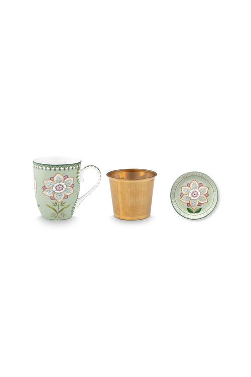 Pip Studio Theemok Set - Lily&Lotus - Lichtgroen - 365ml