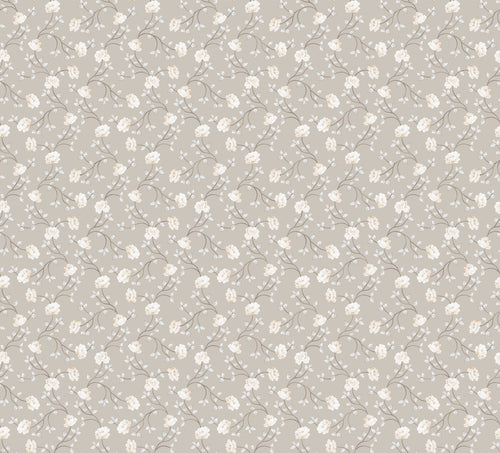 Sanders & Sanders behang bloemetjes beige en wit - 53 cm x 10 m - 640185 - vtwonen shop