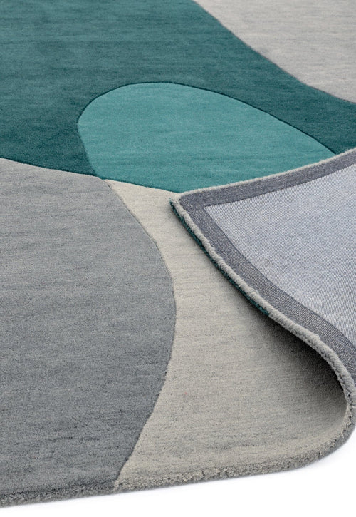 Vloerkleed MOMO Rugs Matrix MAX57 Arc Teal 160x230 cm - vtwonen shop