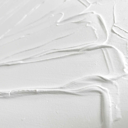 Reinders Flowers White schilderij 3d art -  wit - woonkamer - 70x50cm