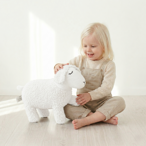 Pintado & Lacado knuffeldier Schaap - wit - 49 cm