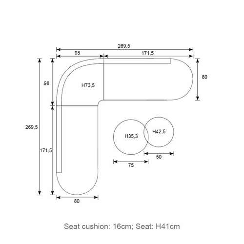 Garden Impressions loungeset Queenstown taupe - 3-delig - vtwonen shop