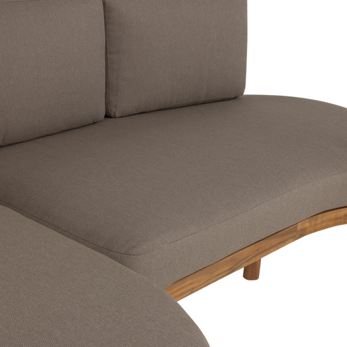 WOOOD loungeset links tuin Zinto - Metaal - Zand - 83x300x100