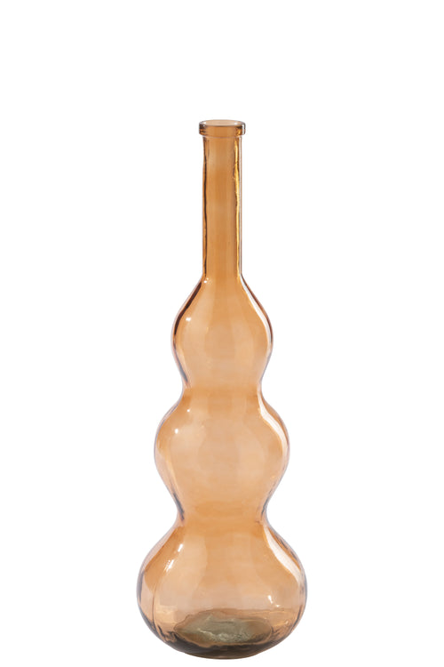J-Line vloervaas - glas - oranje