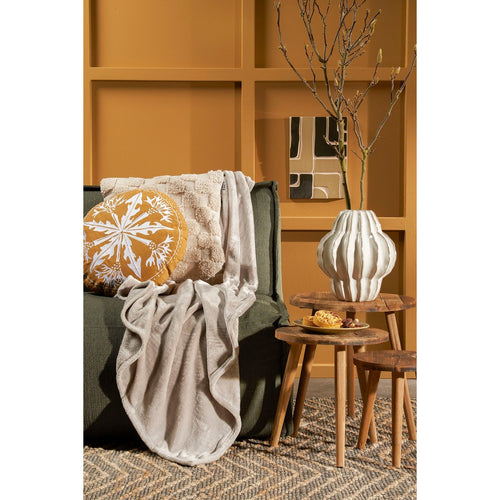 In The Mood Collection Famke Fleece Plaid - L180 x B130 cm - Beige