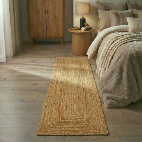 Mrcarpet jute vloerkleed - naturel - 80 x 300 cm