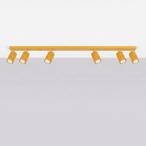 Sollux Lighting Plafondlamp KARBON 6L geel - 117x6,5x16,5cm