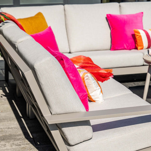 Garden Impressionshoek loungeset Coba 5-delig - taupe