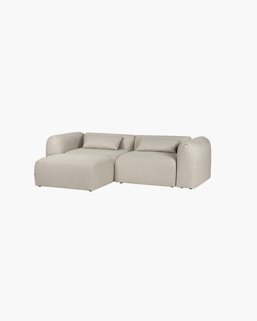 noo.ma Yaro Ottoman Desert Beige Bouclé - voetenbank en extra zitplek