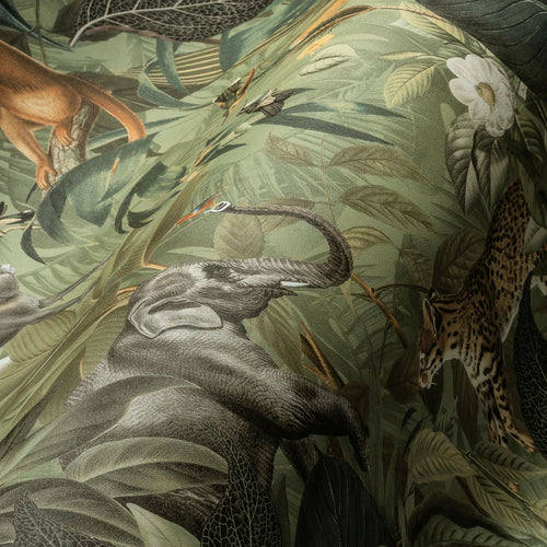 Livingwalls behang jungle-motief groen, grijs, bruin en geel - 53 cm x 10.05 m - AS-387243 - vtwonen shop