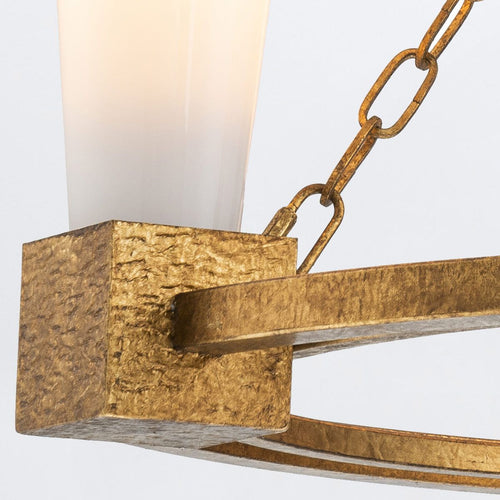 Zylindrische Pendelleuchte, modernes Antik-Gold, 3 x E27
