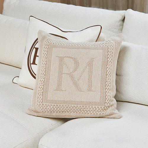 Rivièra Maison RM Jackson Pillow Cover flax 50x50 - Polyester - Flax - vtwonen shop