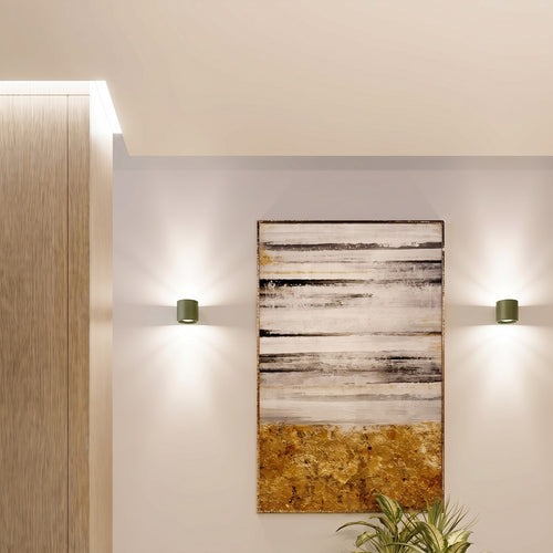 Sollux Lighting Plafondlamp ORBIS 1 olijfgroen - 10x10x10cm