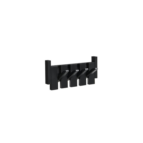 Home Deluxe Kapstok PORTE - 32 x 3,5 x 15 cm, zwart