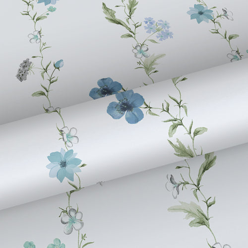 Sanders & Sanders behang bloemen blauw en wit - 53 cm x 10 m - 640171 - vtwonen shop