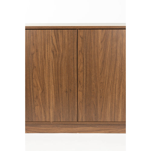 Housecraft Living Almira Dressoir Hoog 180 cm Marmerlook/ Walnootkleur - Bruin