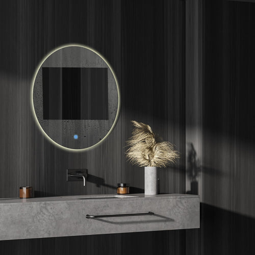 LOMAZOO badkamerspiegel Dallas - met LED verlichting & anti condens - rond - 80 cm